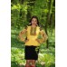 Embroidered blouse "Black&Yellow" 